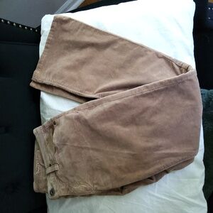 AG ADRIANO GOLDSCHMIED💥Nwot💥"The Angel" Peach Velour Jeans